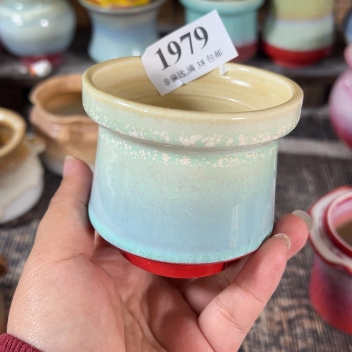 口7高7 手工花盆满30包邮