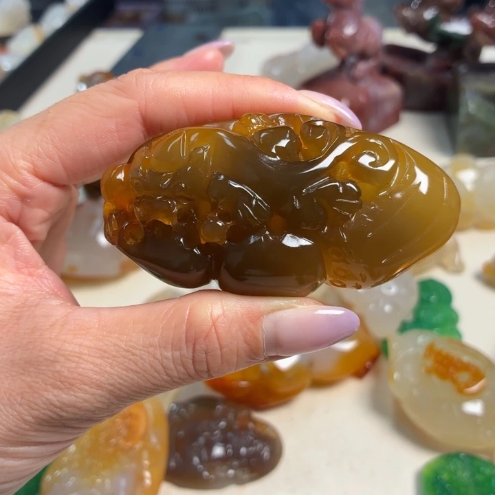 玛瑙/玉髓未镶嵌吊坠(不含链)