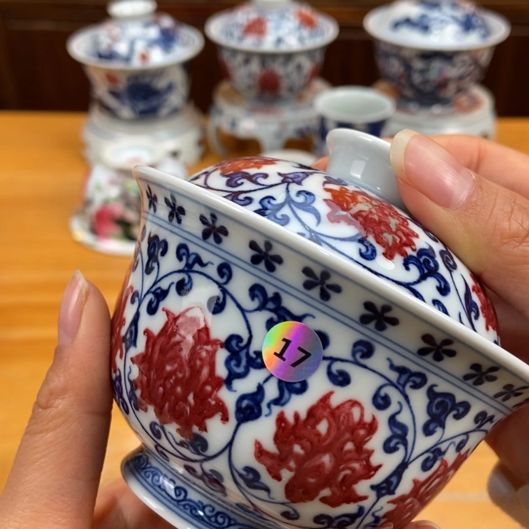 手绘现代茶具非古董