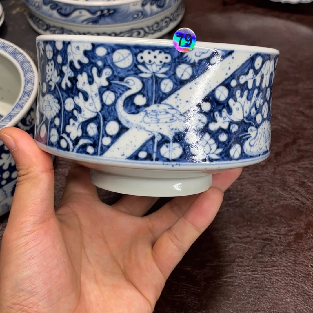 景德镇纯手工手绘微瑕小水洗79