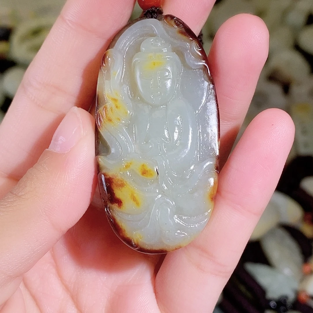 和田玉未镶嵌颈饰