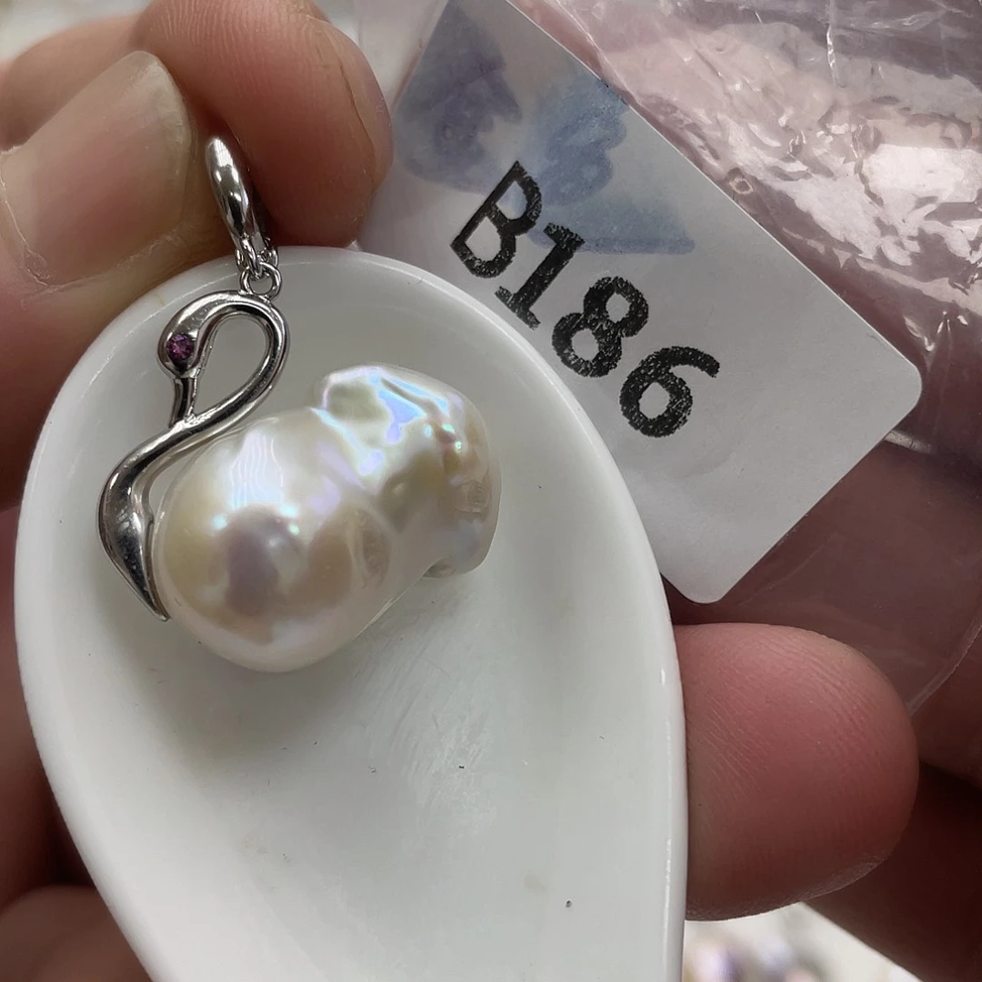 淡水珍珠颈饰银S925镶嵌