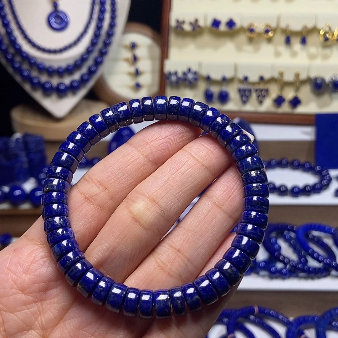 ᅠ***ㅤ青金石未镶嵌精工药片手串8mm+