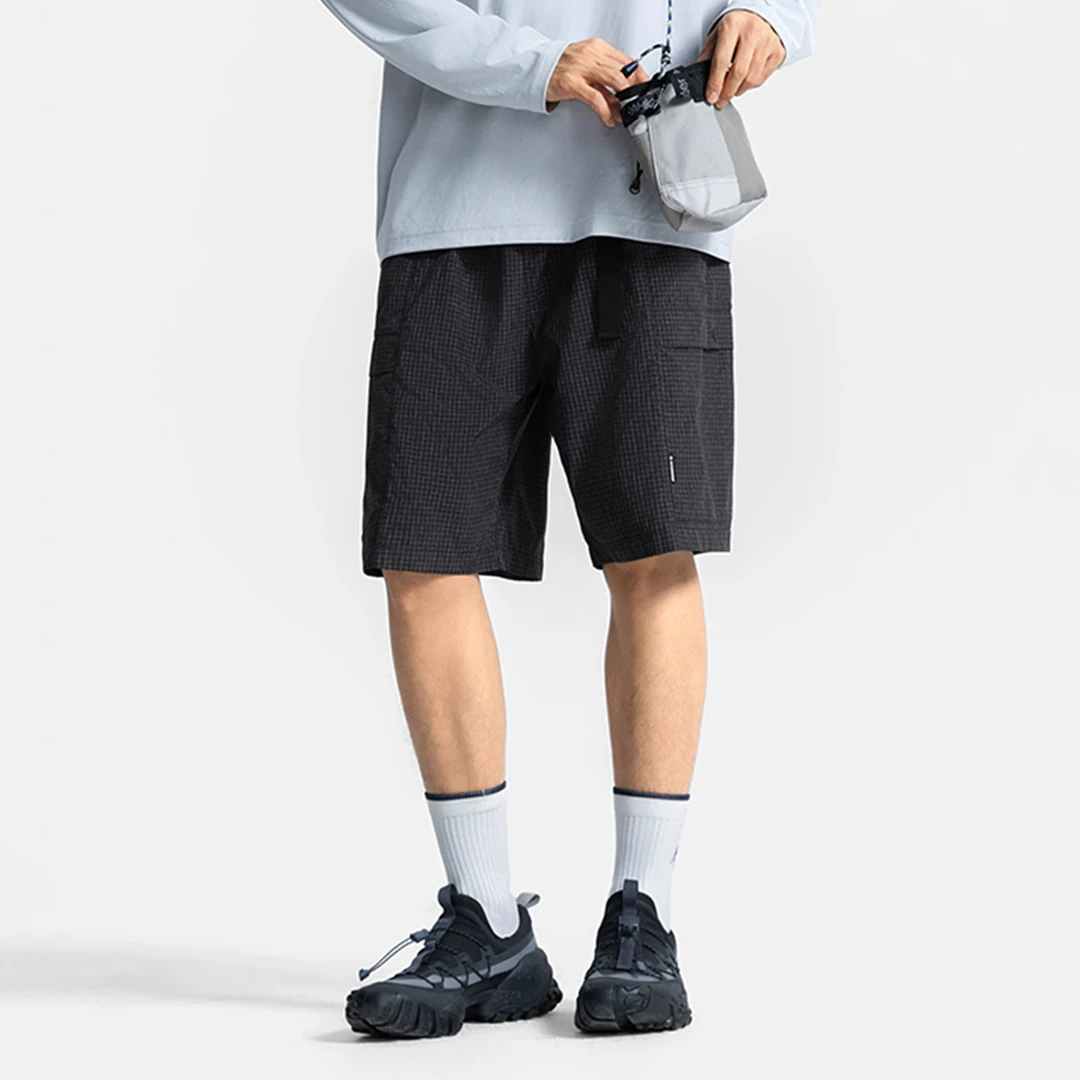 李宁户外CF溯运动短裤男款夏季宽松防风防泼水工装短裤AKSV229