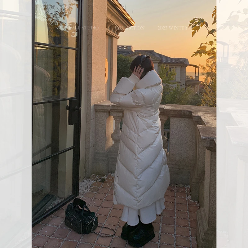 【特价】CHAO轻白鸭绒 温暖感 防风大立领长/短款羽绒服 RW234036