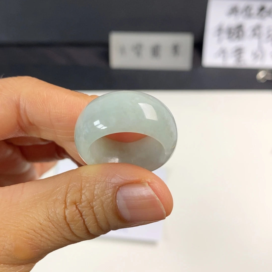 翡翠未镶嵌戒指戒圈21号圈