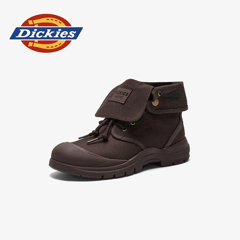 Dickies童鞋秋冬帆布马丁靴男童单靴子帆布鞋女童高帮鞋时尚潮流