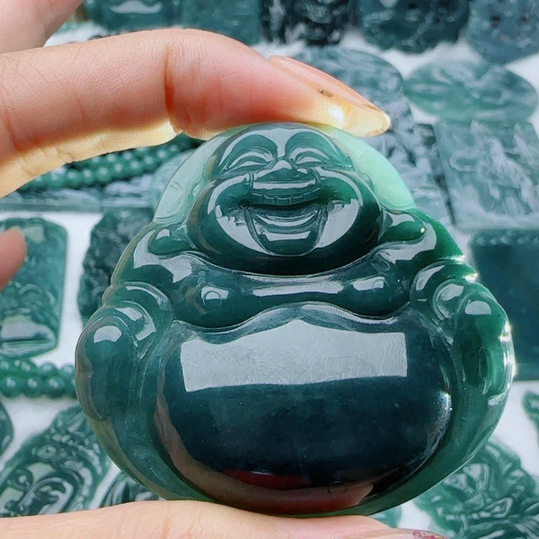 翡翠未镶嵌颈饰多样性发货天然的A货翡翠
