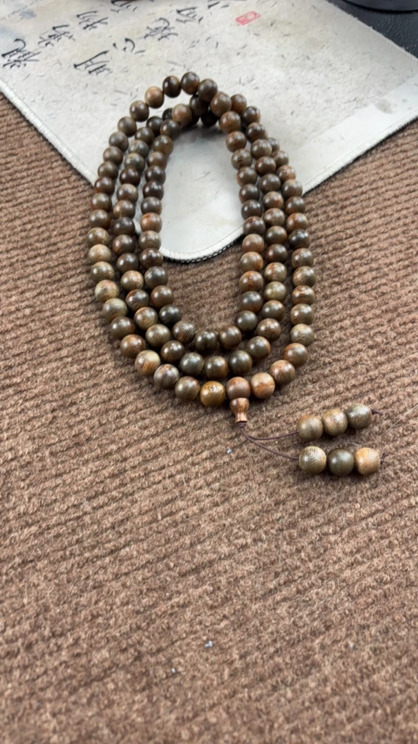 CX022越南芽庄白棋沉水圆珠1.0多圈多样性