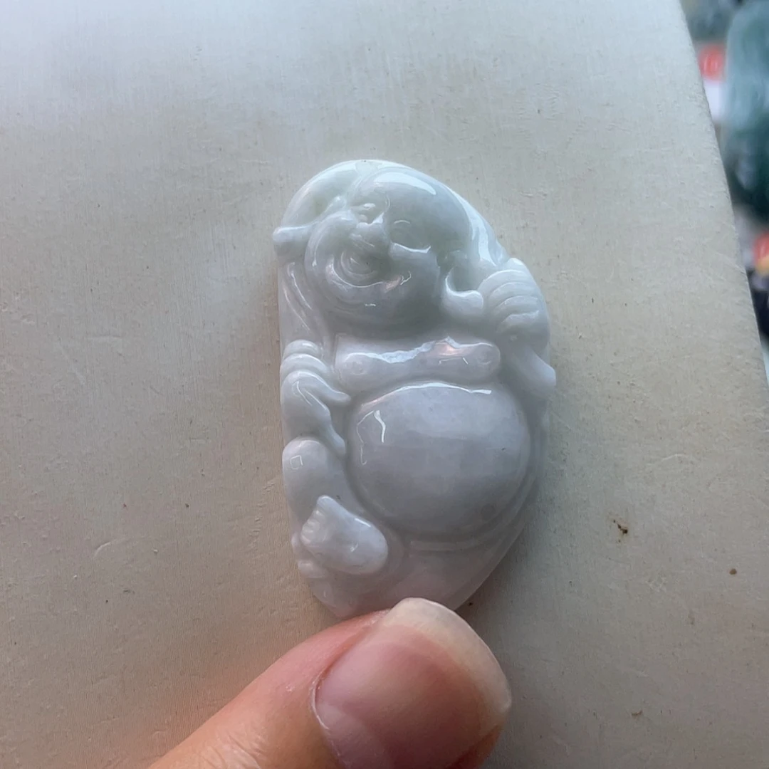 【闪购商品】翡翠未镶嵌颈饰布袋佛