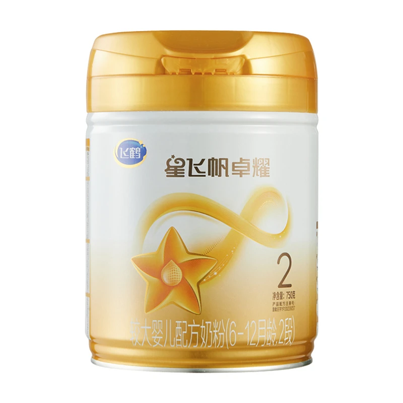 星飞帆卓耀2段较大婴儿配方奶粉听装 750g