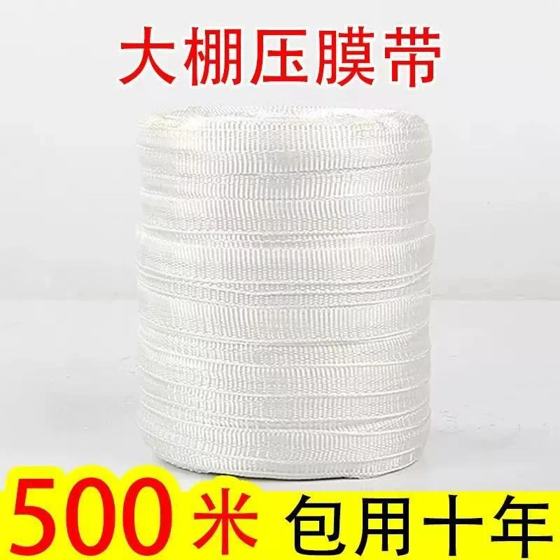 大棚压膜带大棚配件精品加厚抗老化耐磨压膜线压膜带白色托专用绳