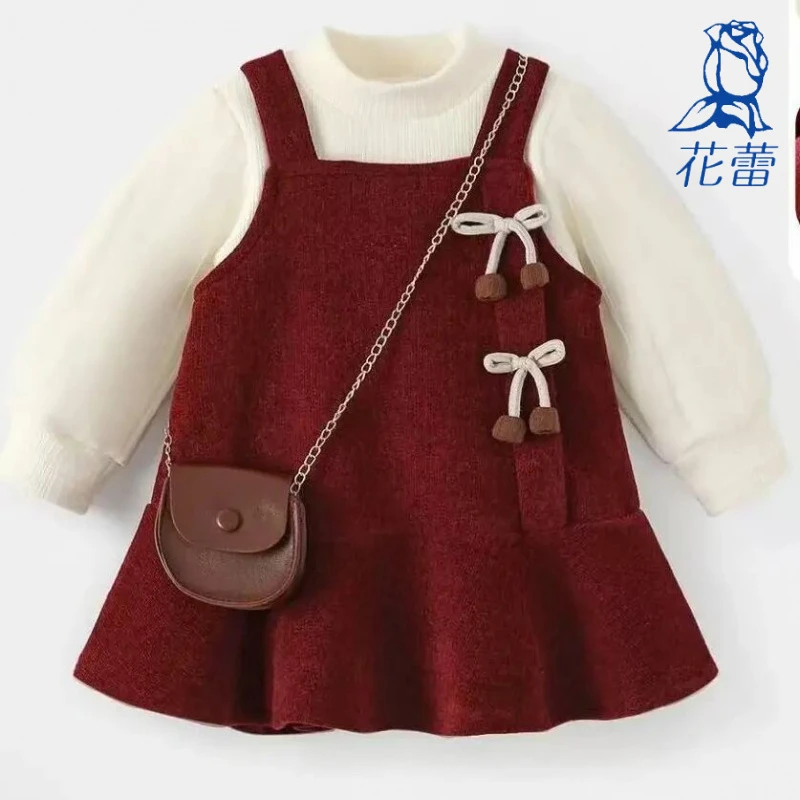 【冬季福利款】女童连衣裙秋冬装2024新款洋气儿童公主裙加绒宝宝礼