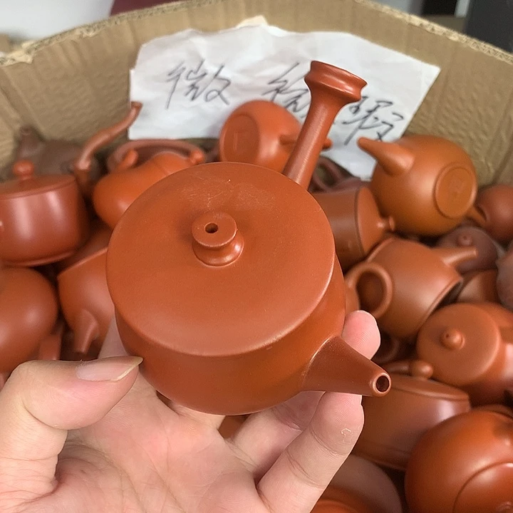 紫砂茶壶原矿朱泥茶壶茶具家用120