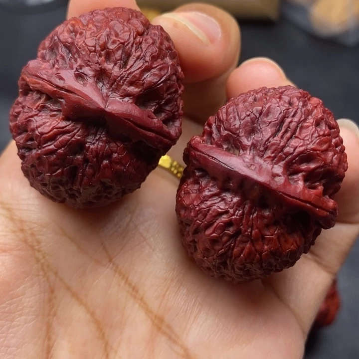 文玩核桃把件40尺金蟒元宝