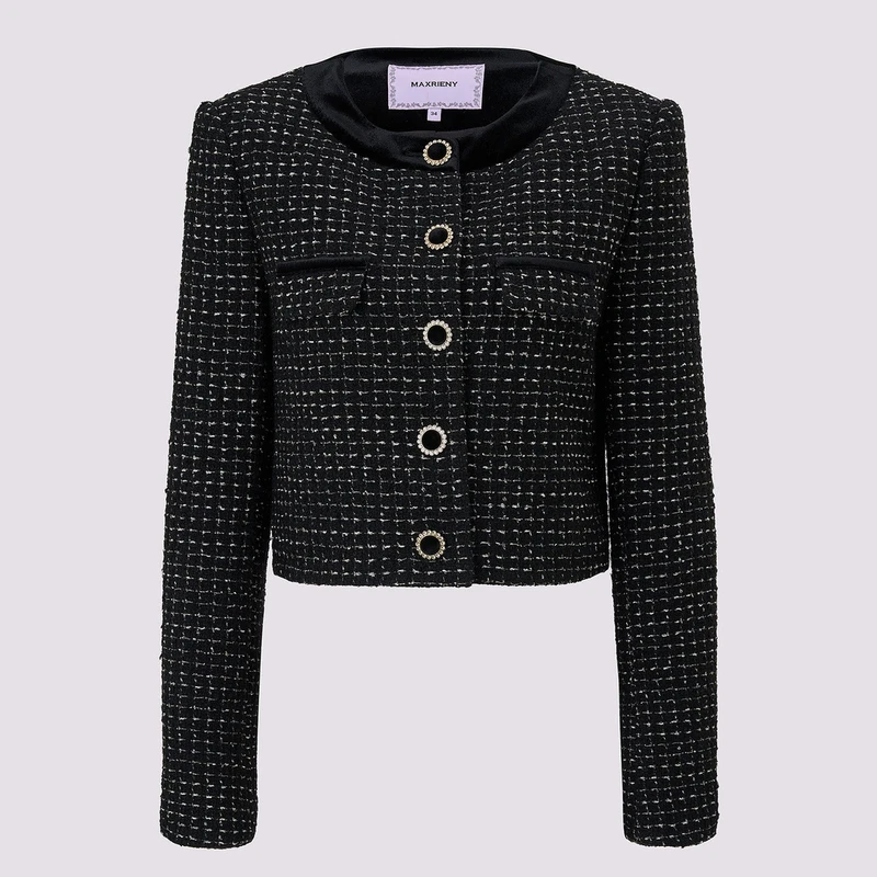 MAXRIENY优雅复古短外套女精致剪裁设计名媛高级外套MF85JA754Z00