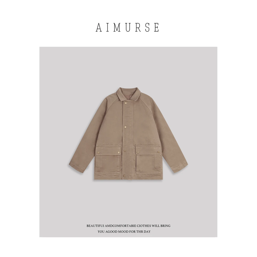 AIMURSE【唐顿清晨】小众设计师 冬季出游穿搭纯棉休闲外套 AM70183