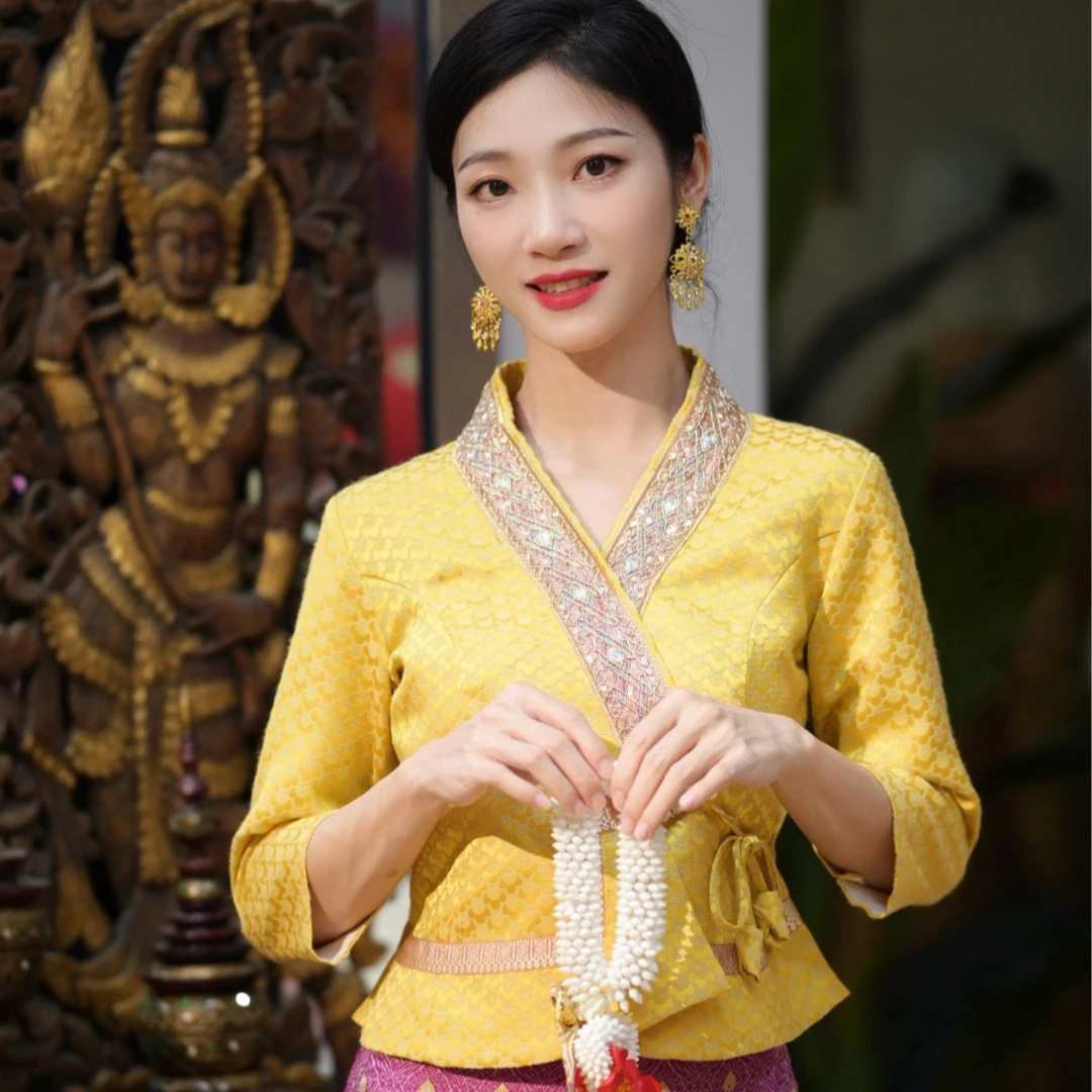 隋金金云南少数民族服饰西双版纳傣族服饰民族风服饰女装今年新款