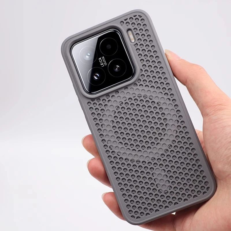 新款蜂窝透气散热磁吸小米15手机壳适用于小米15pro轻薄Xiaomi14