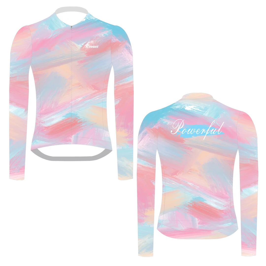 巡航车夏季新款长袖巡航车夏季男女款骑行服休闲速干公路骑行服