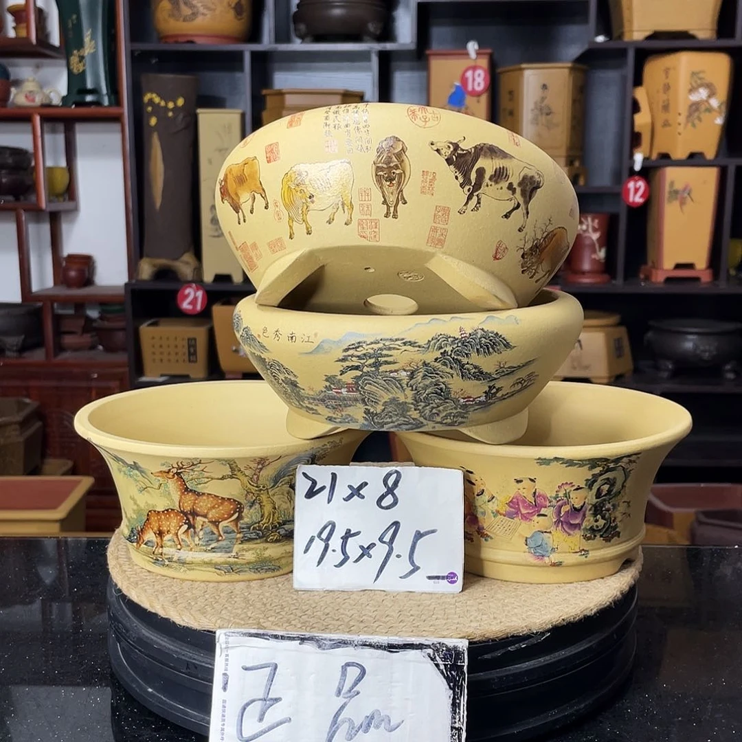 紫砂D-婉秋紫砂花盆