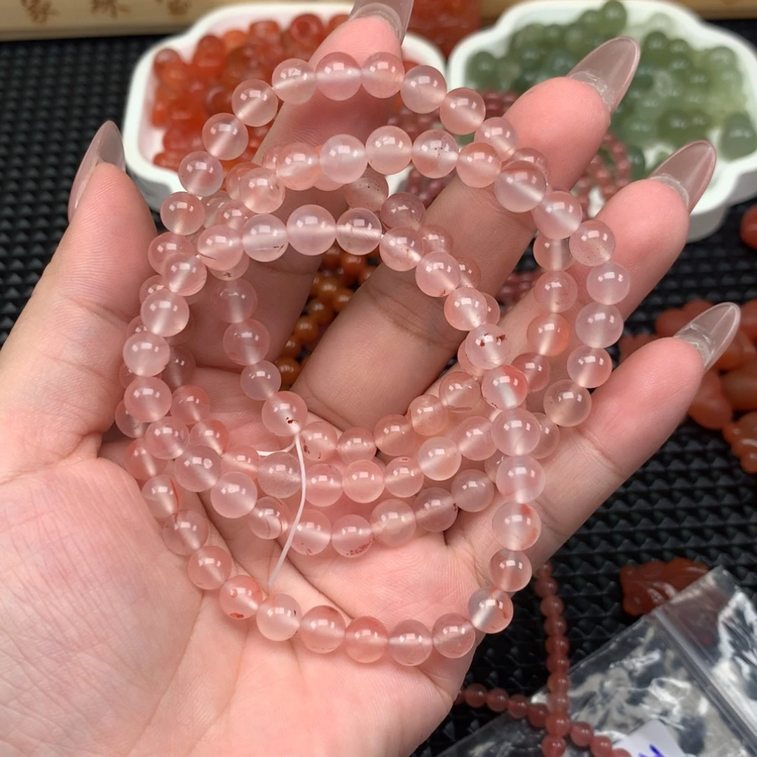 未镶嵌手链南红玛瑙多圈手串