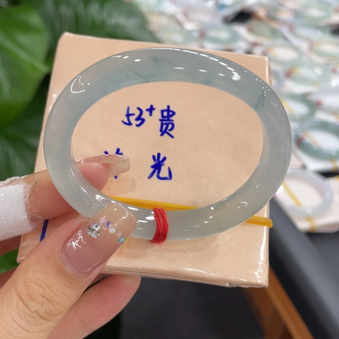 未镶嵌手镯（贵妃镯）翡翠天然缅甸翡翠A货手镯 66