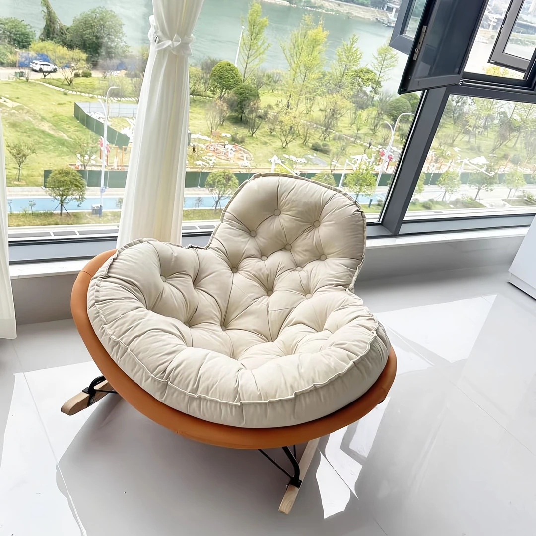 椅子轻奢客厅简约单人沙发椅休闲椅家用创意个性旋转北欧欧式圆形