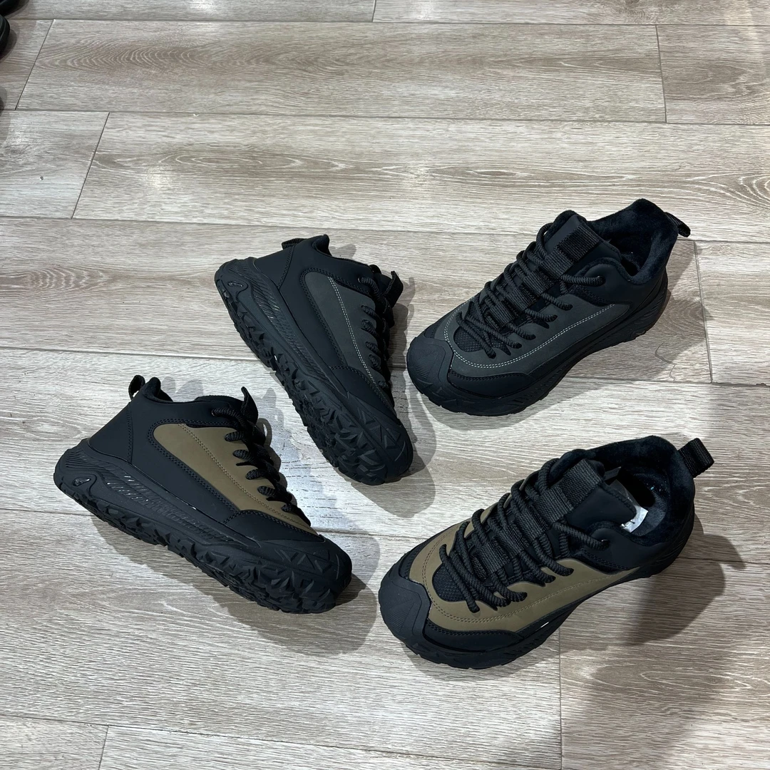 西子王加绒运动跑步鞋6168-2二棉男士时尚户外百搭保暖舒适冬季款