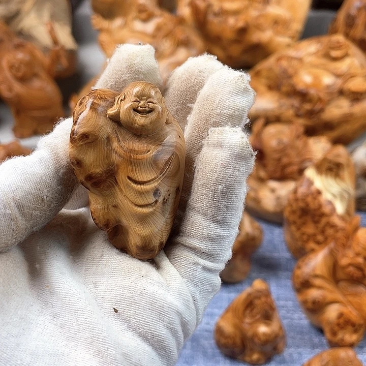 用***5柏木（崖柏）米勒手把件