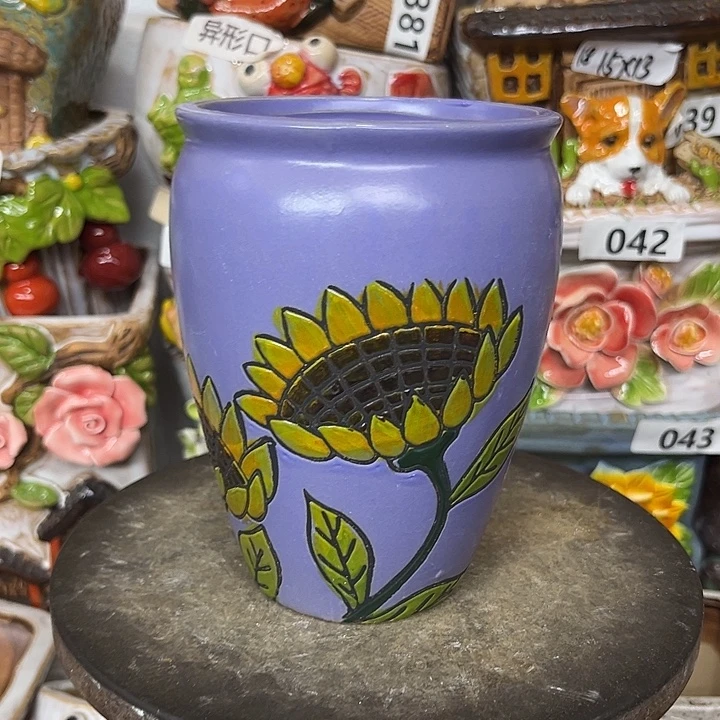 粗陶材质多肉花盆