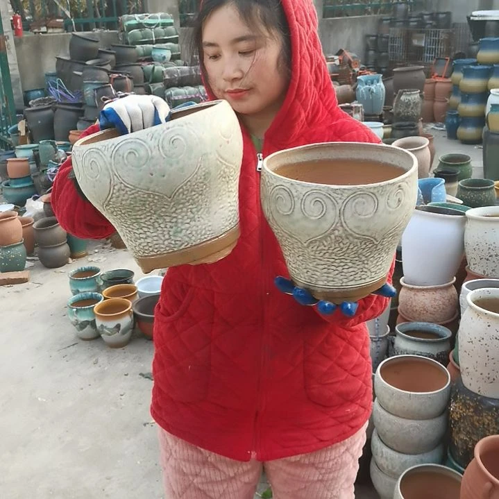 红陶口20高18瑕疵口变形扁了