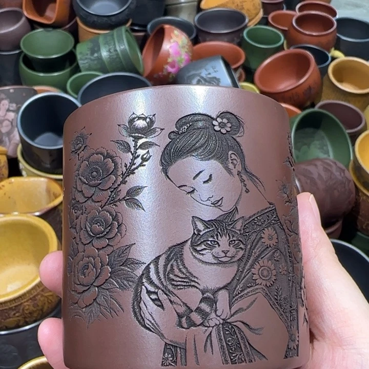 茶杯紫砂全手工紫砂