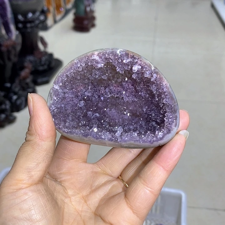 紫晶摆件未镶嵌莹