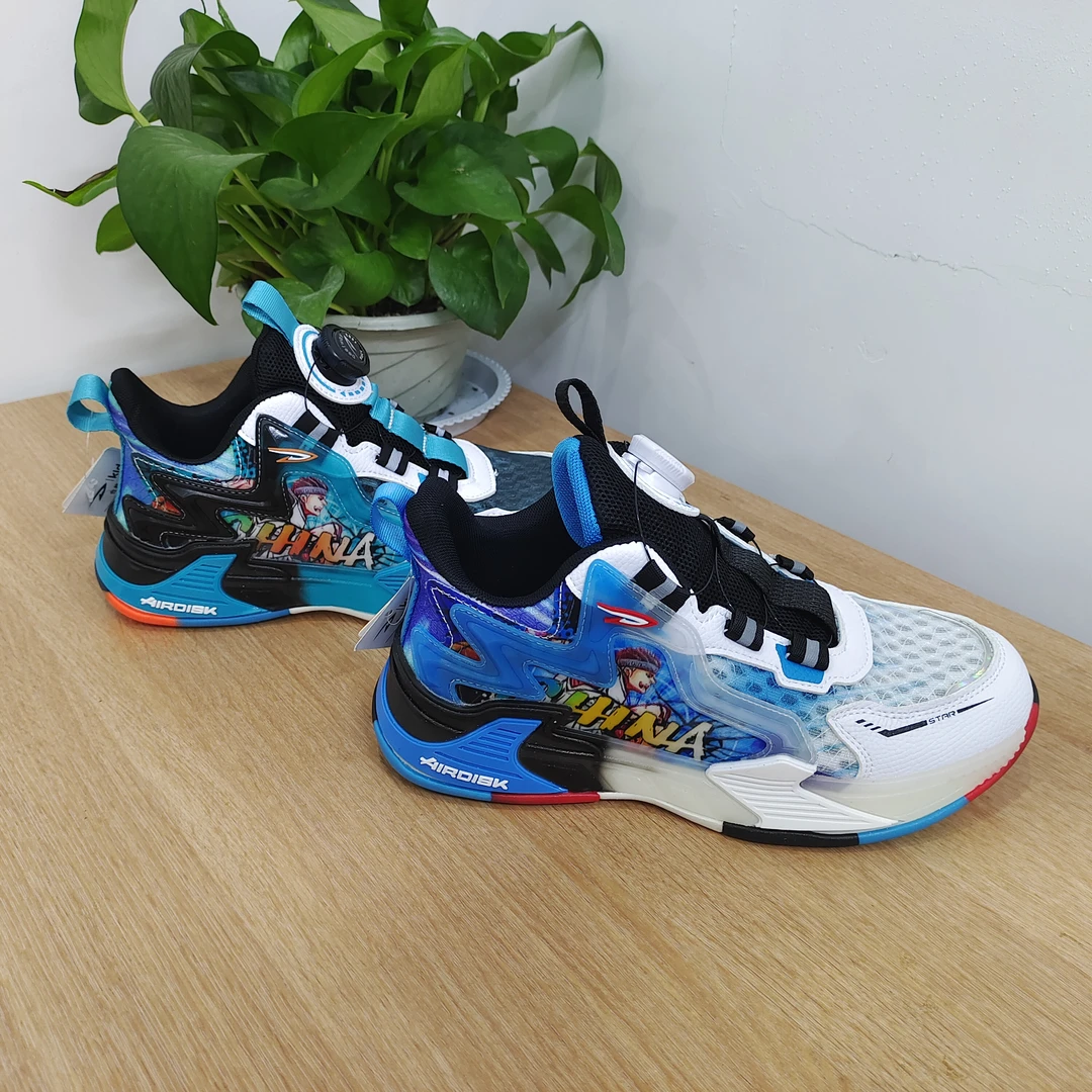 【实体款】德尔惠夏季单网儿童篮球鞋透气防滑耐磨儿童运动鞋87019
