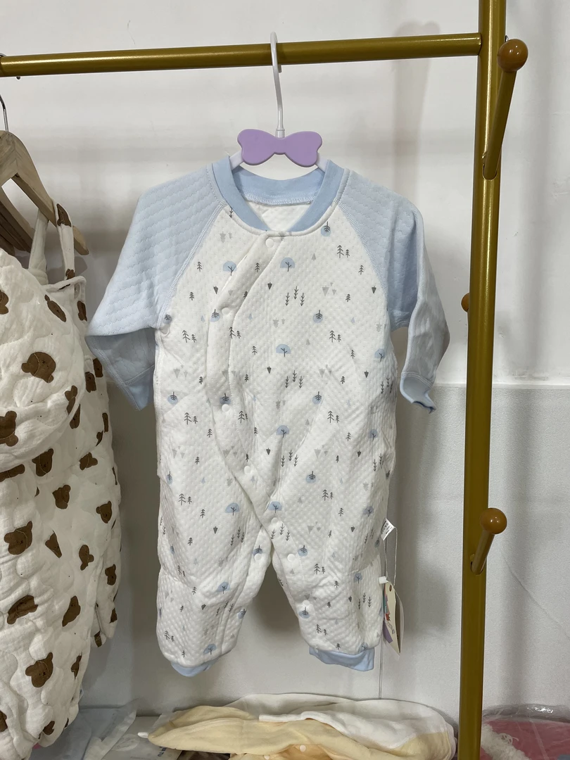 宝宝精梳棉连体衣空气棉连体A类打底连体哈衣外出爬服