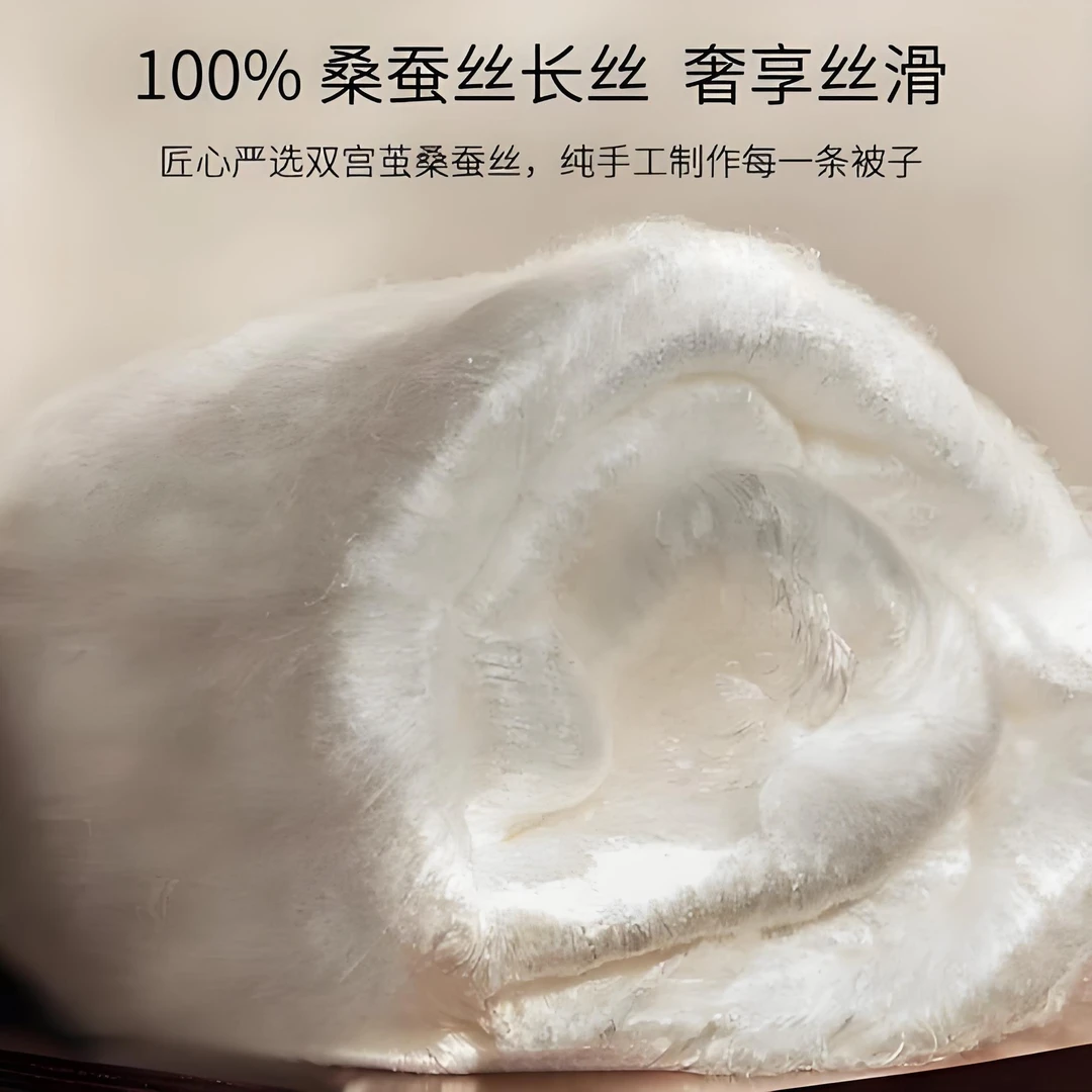 95%及以上大众春秋蚕丝被棉被二合一被子
