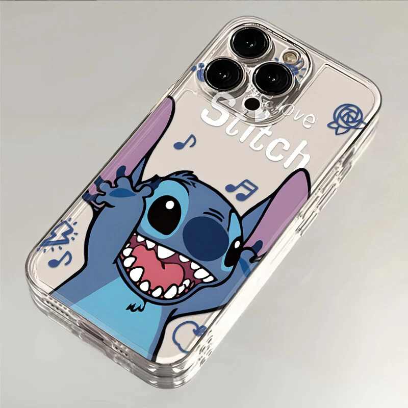 音乐史迪仔适用iPhone16手机壳SE华为透明荣耀VIVO小米OPPO防摔壳