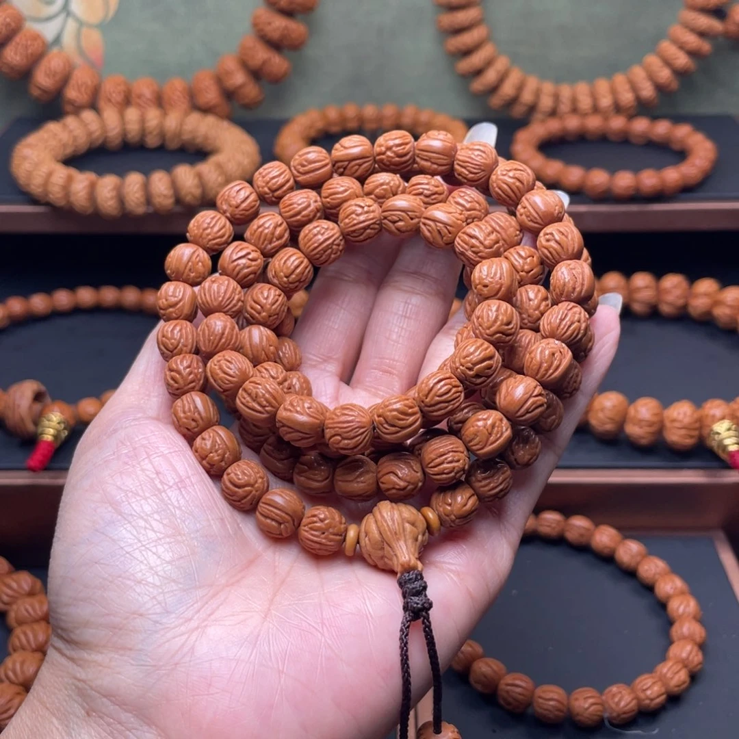 葫***玩桃核手串0.95小黑龙