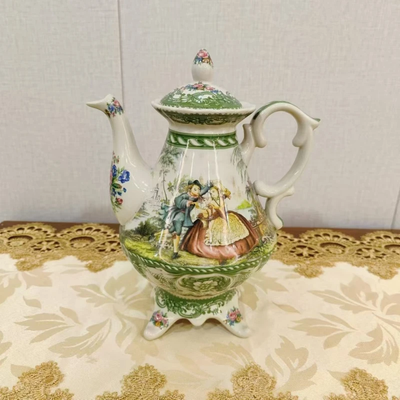 繁花花园人物画咖啡壶H2240