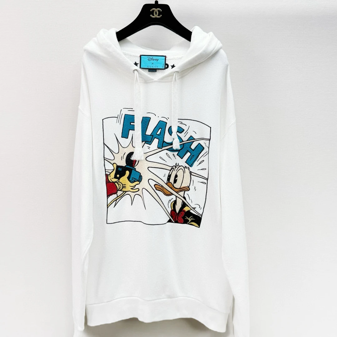 99新 GUCCI/古驰 联名刺绣卫衣 正品 M码 洗标微淡