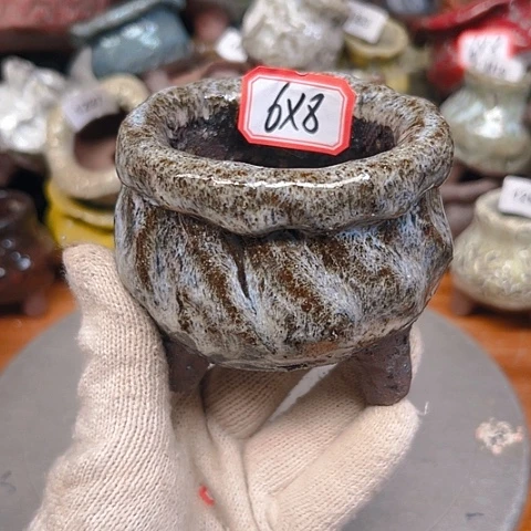 粗陶花盆手工花盆制作就这样