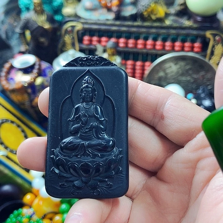 和田玉（墨玉）未镶嵌挂件