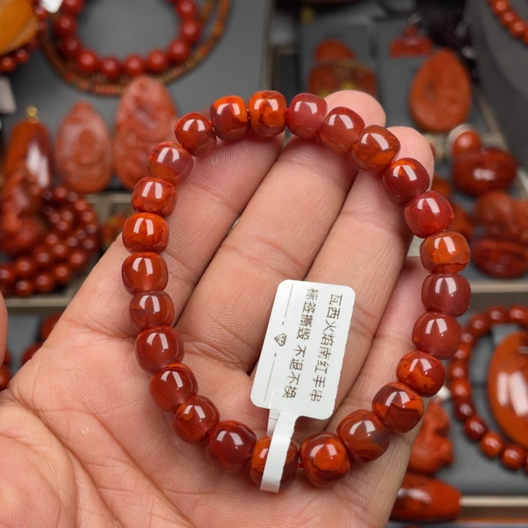 【闪购商品】南红玛瑙珠宝奇石未镶嵌单圈8