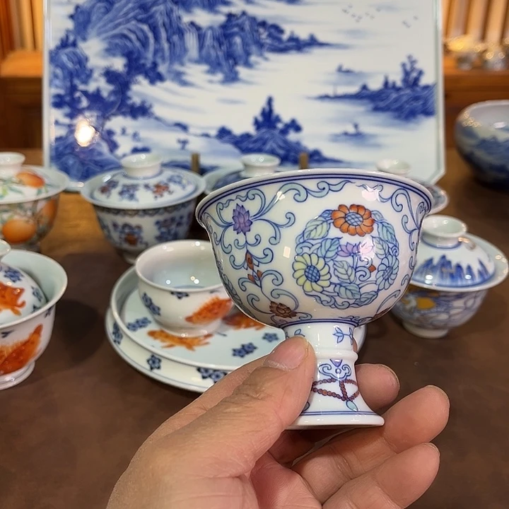 錡镇堂手工手绘绘杯