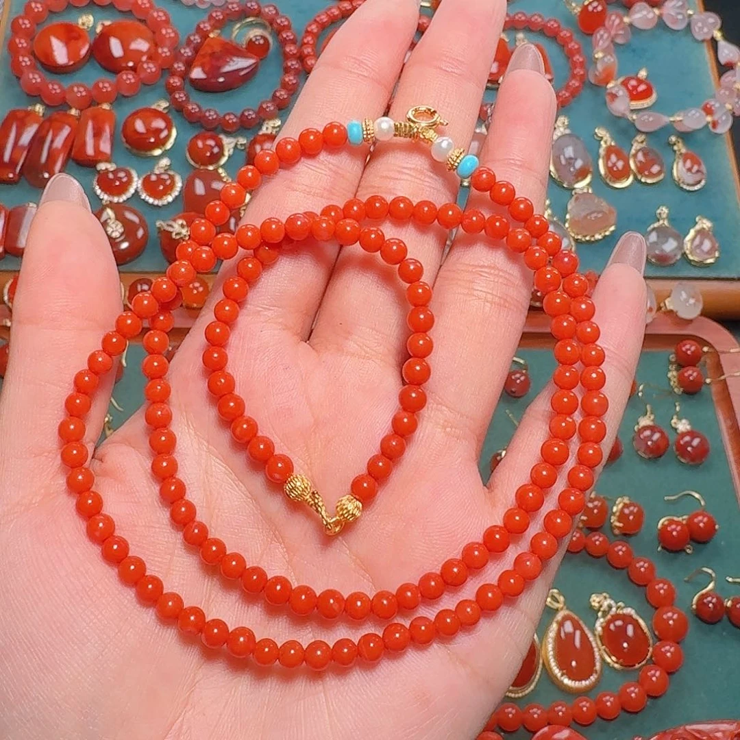 南红玛瑙未镶嵌4+万能链