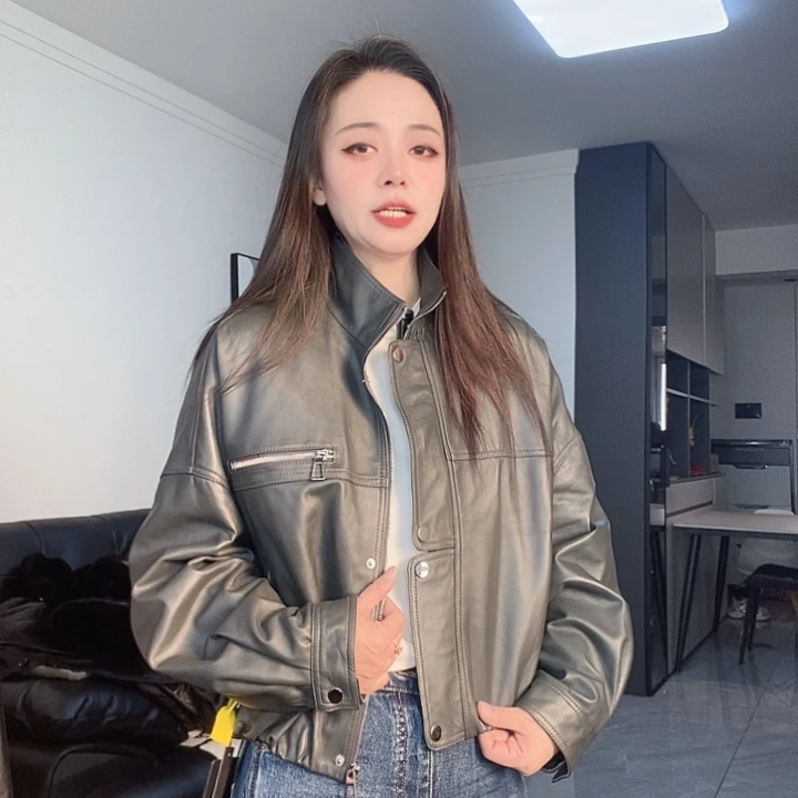 绵羊皮夹克均码130斤