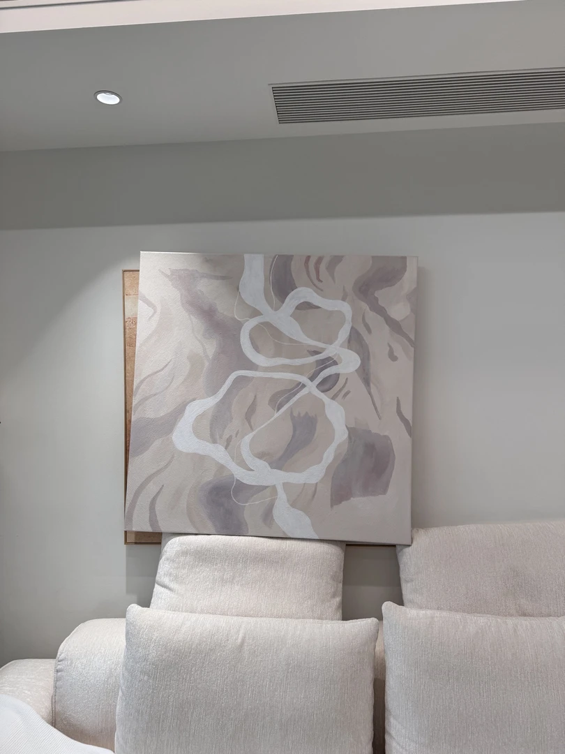 现代简约玄关装饰画抽象肌理壁画大尺寸客厅沙发背景墙挂画落地画