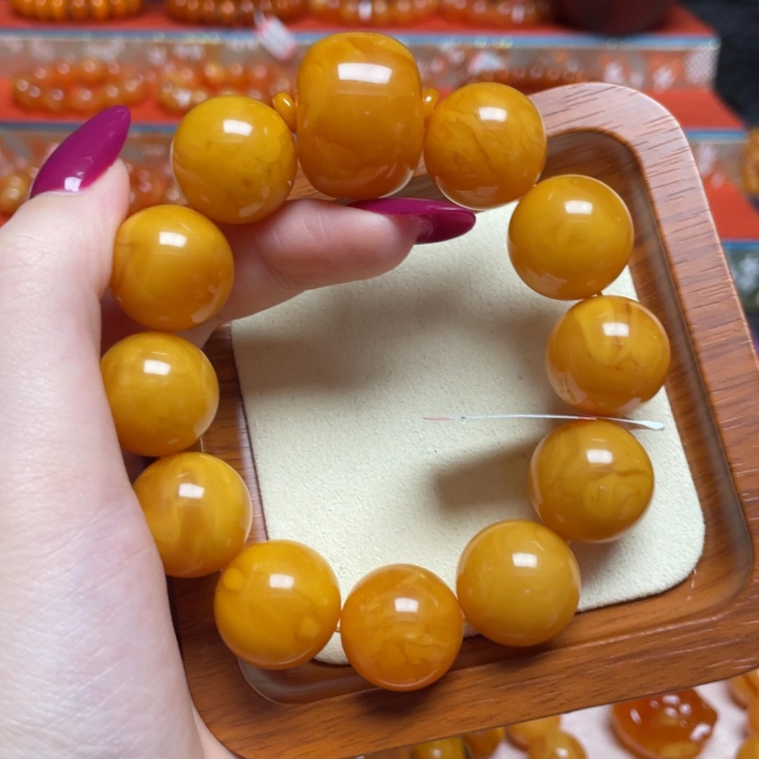 蜜蜡未镶嵌手链手串
