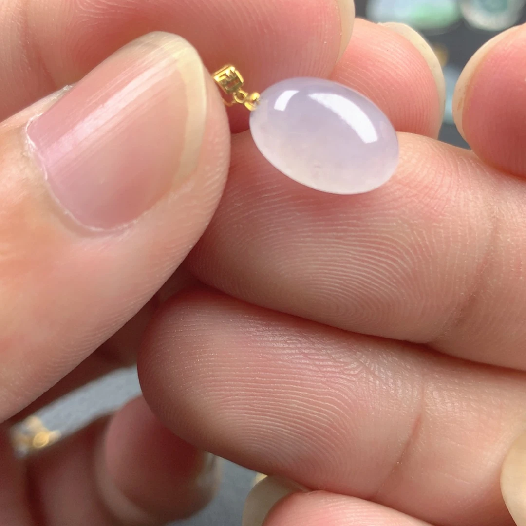 【闪购商品】颈饰18K金镶嵌翡翠翡翠